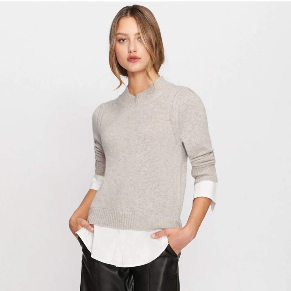 BROCHU WALKER Eton Layered Crew Looker